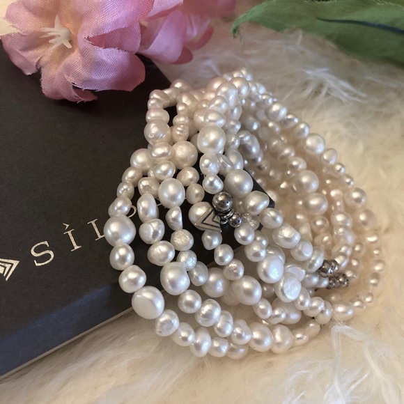 Silpada B1601 Full Set of 7 Freshwater Pearl Bracelets - Picture 3 of 10